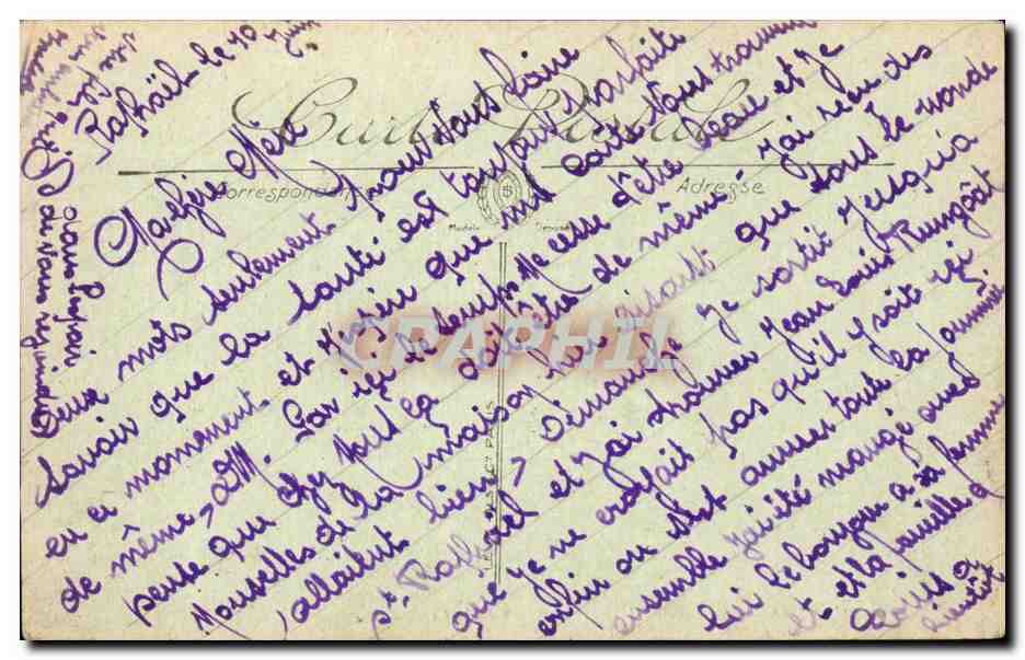 CPA Cannes Le Carlton Hotel et les bords de la croisette — Verso