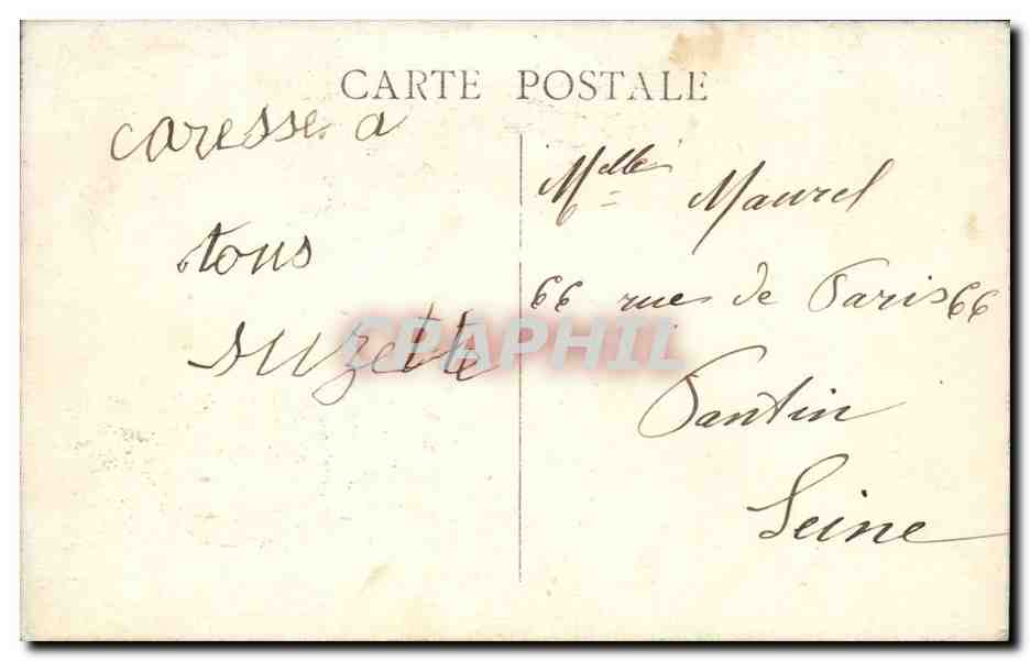CPA Marseille Pont transbordeur — Verso
