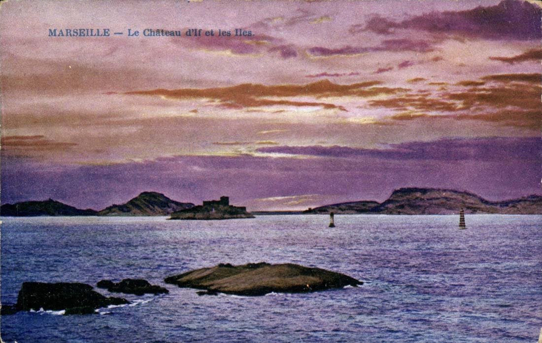 CPA Marseille Le chateau d'if et la corniche