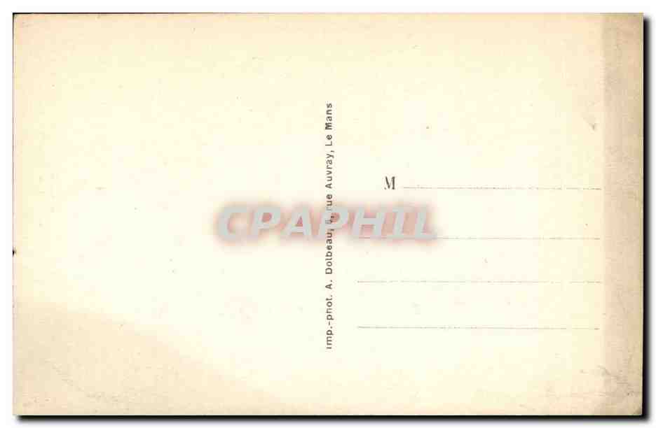 CPA Le Mans Musee de la reine Berengere Cour interieure — Rückseite