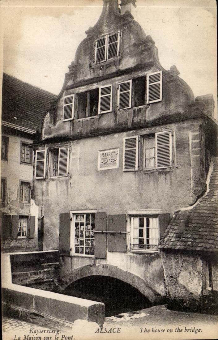 CPA Kaysersberg La maison sur le pont