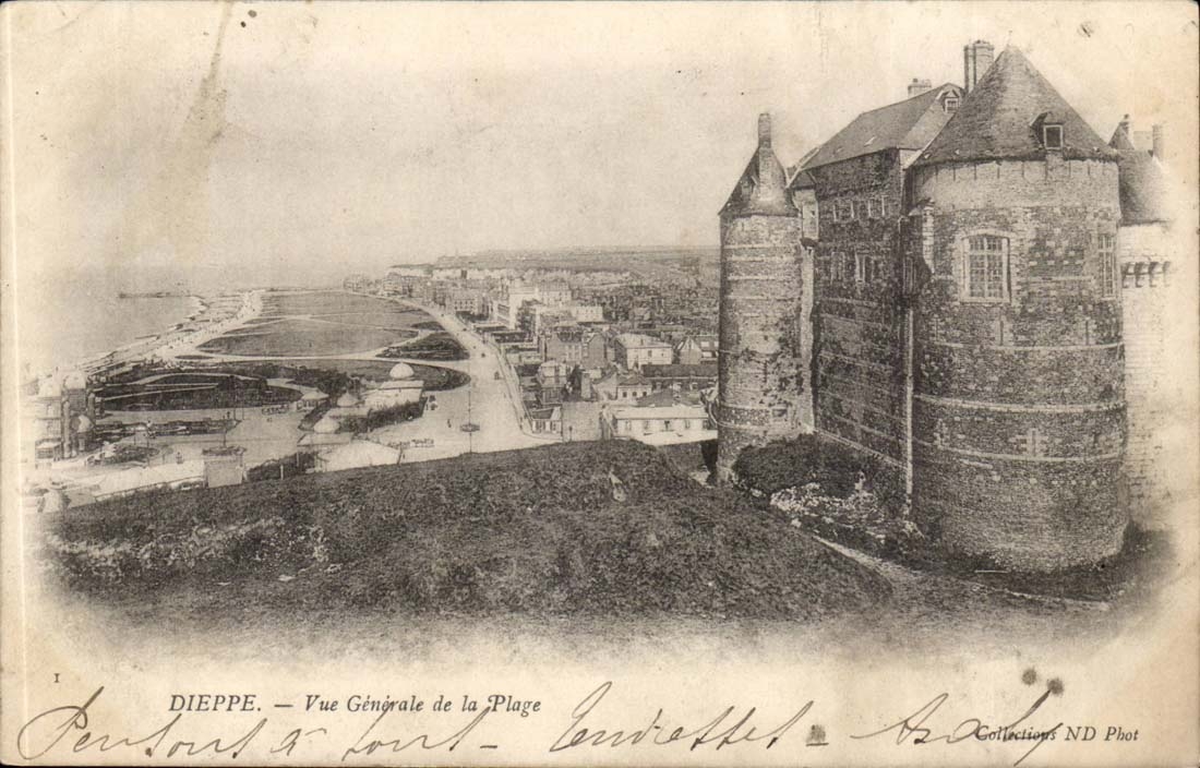 Dieppe - Vue Generale de la Plage - CPA 