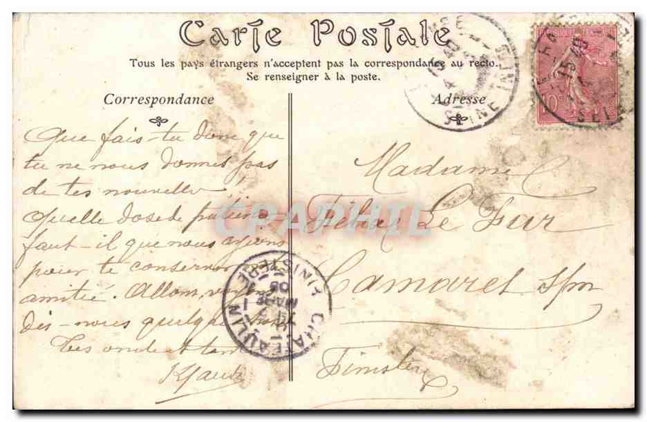 Le Havre - L'Eglise Notre Dame CPA  — Rückseite