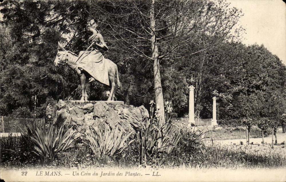Le Mans - Un Coin du Jardin des Plantes CPA 