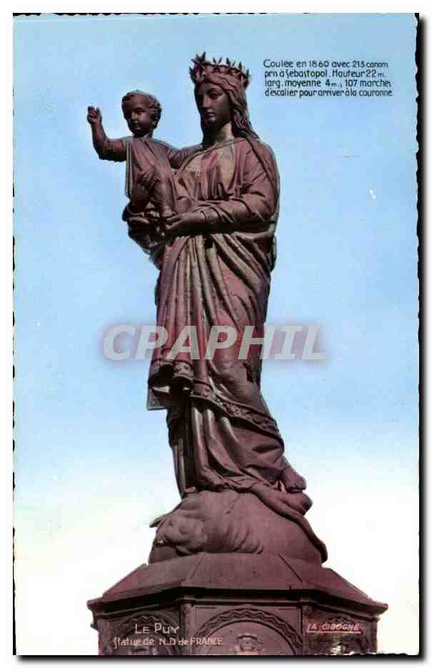 Le Puy — Statue de N.D. de France — La Cigogne