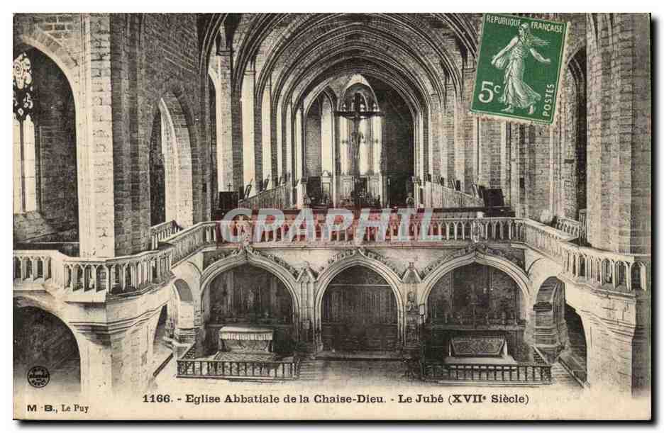 La Chaise Dieu CPA Eglise abbatiale de la Chaise Dieu Le jube