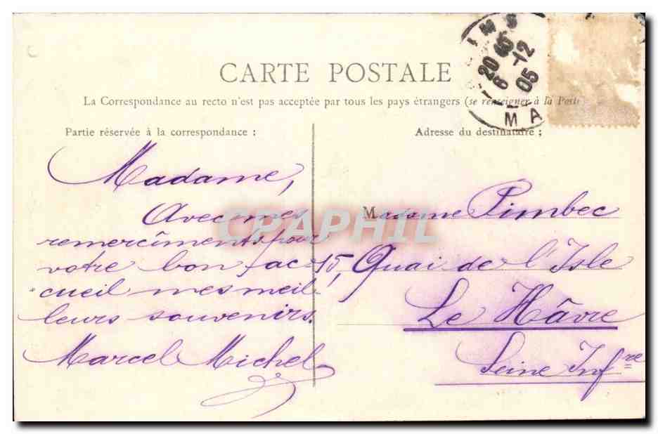 Reims — La Cathédrale — Éditeur : C. P. R. (n° 61) — Verso