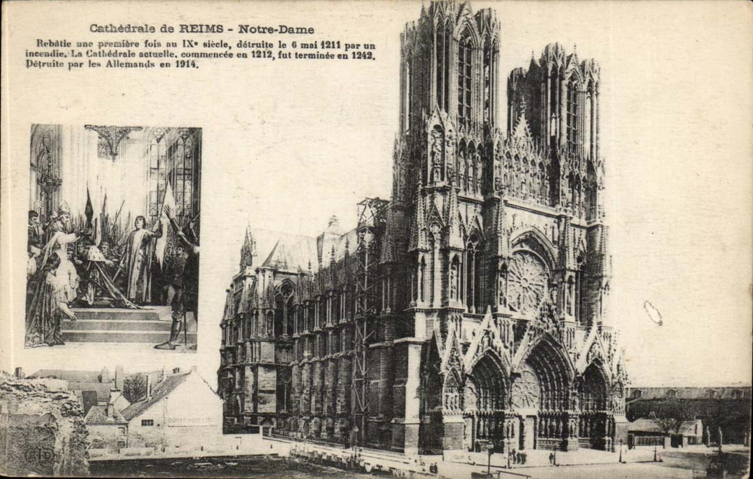 Cathédrale de REIMS - Notre-Dame — éditeur E. Lebègue, n° 187