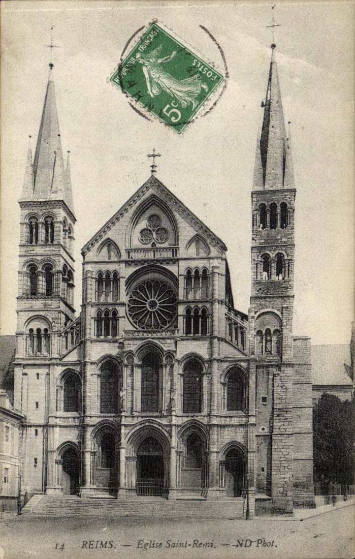 Reims CPA Eglise Saint Remi