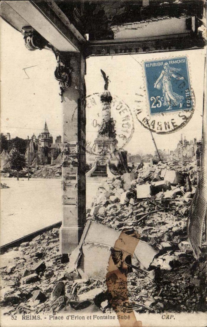 Reims - Place d'Erlon et Fontaine Subé — CAP. n°52