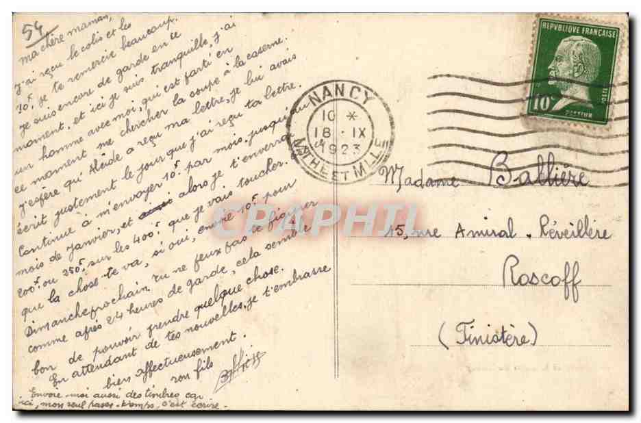 Nancy CPA Basilique Saint Epvre et place des Dames — Verso