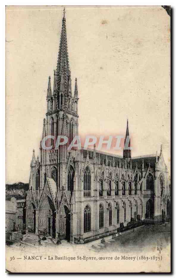 Nancy CPA Basilique Saint Epvre oeuvre de Morey 