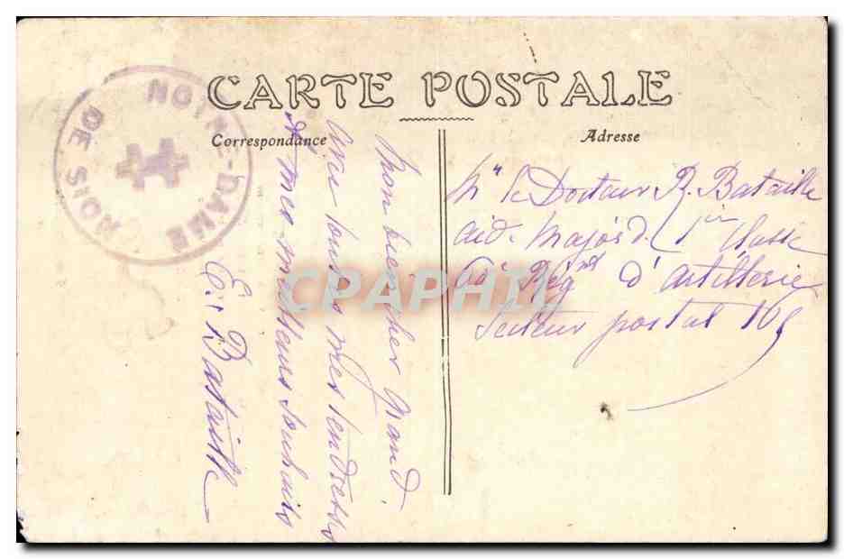 CPA Pelerinage de ND de Sion par Praye — Verso