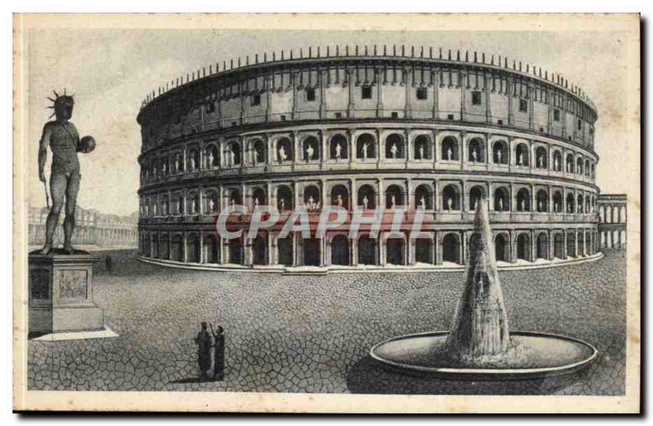 CPA Italie Italie Roma Colosseo restaurato