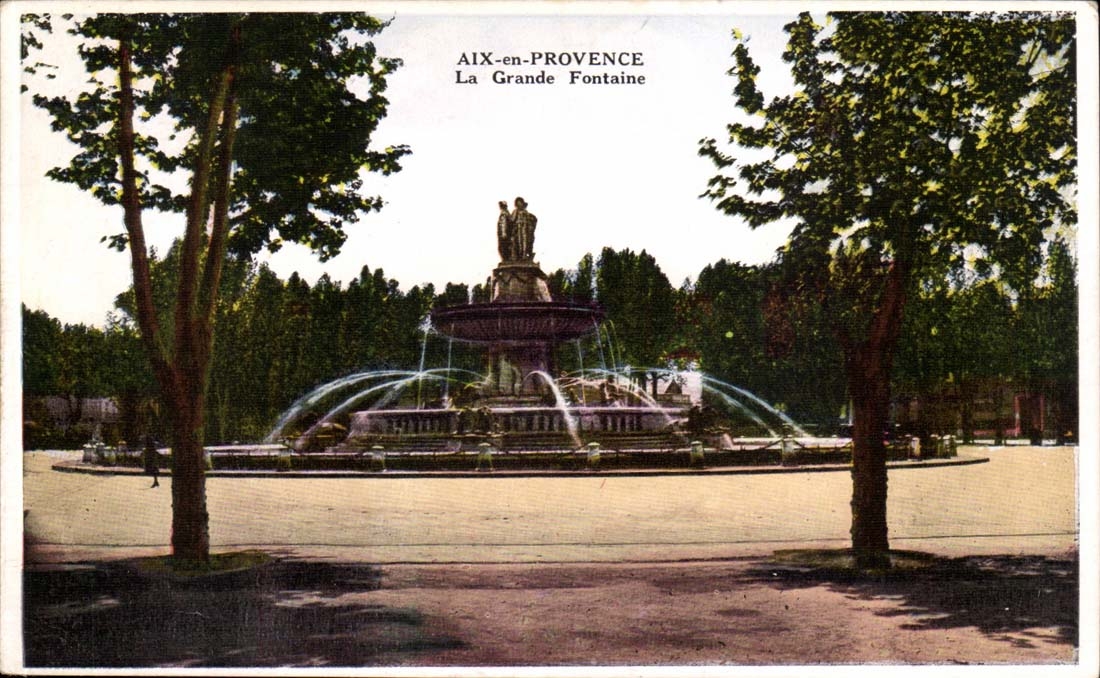 AIX-en-PROVENCE — La Grande Fontaine — Fabrie, Combat, Milon, S.G. D.A.C.