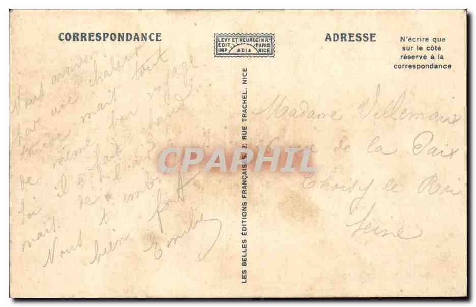 CPA Evian les Bains Le lac — Verso