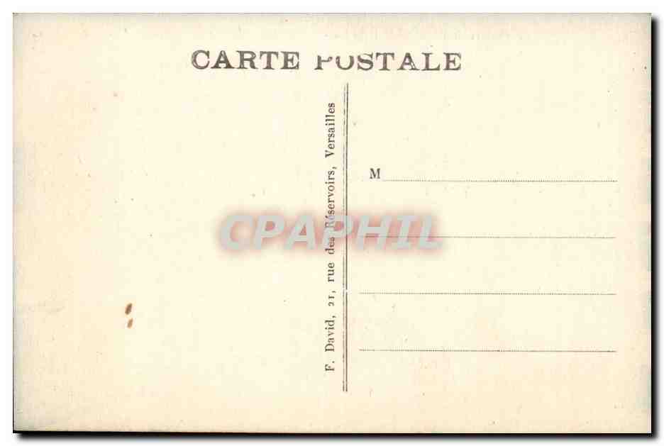 Palazzo di FONTAINEBLEAU — Facciata del Palazzo — F. David, Versailles — Verso