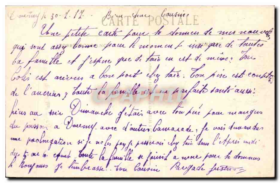 Pau - Vue sur le Prolongement de la Place Royale - CPA  — Verso