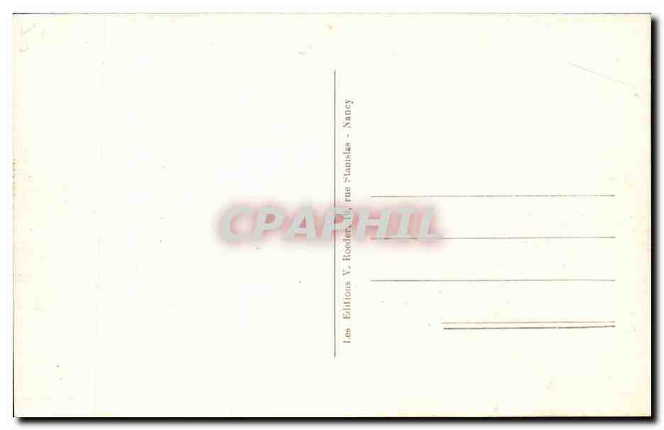 Nancy - Place Stanislas - CPA  — Verso