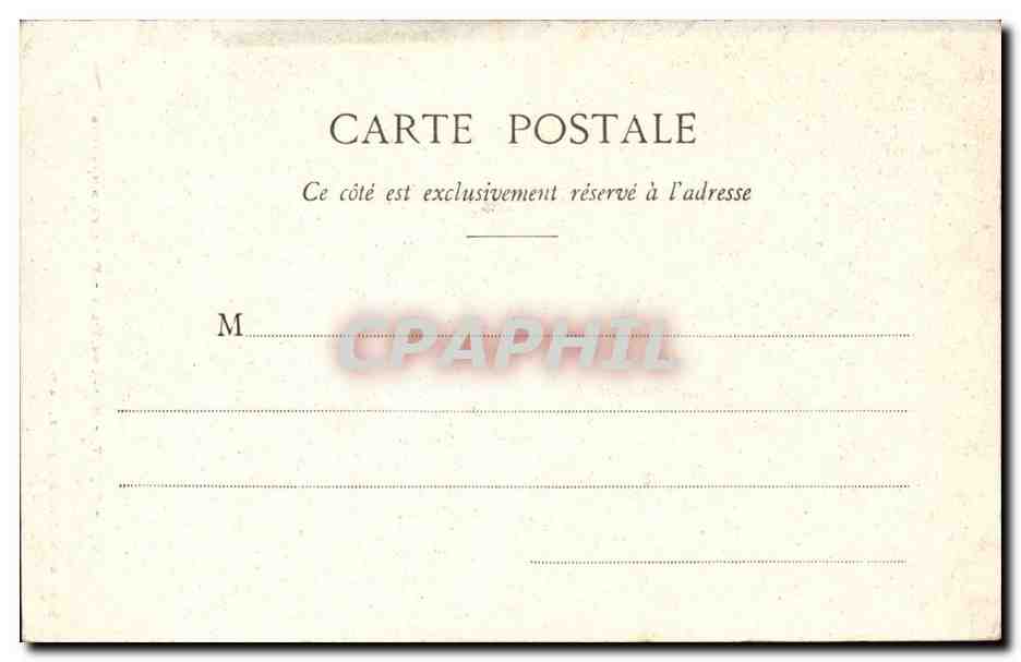 Nancy - Hotel de Ville CPA  — Verso