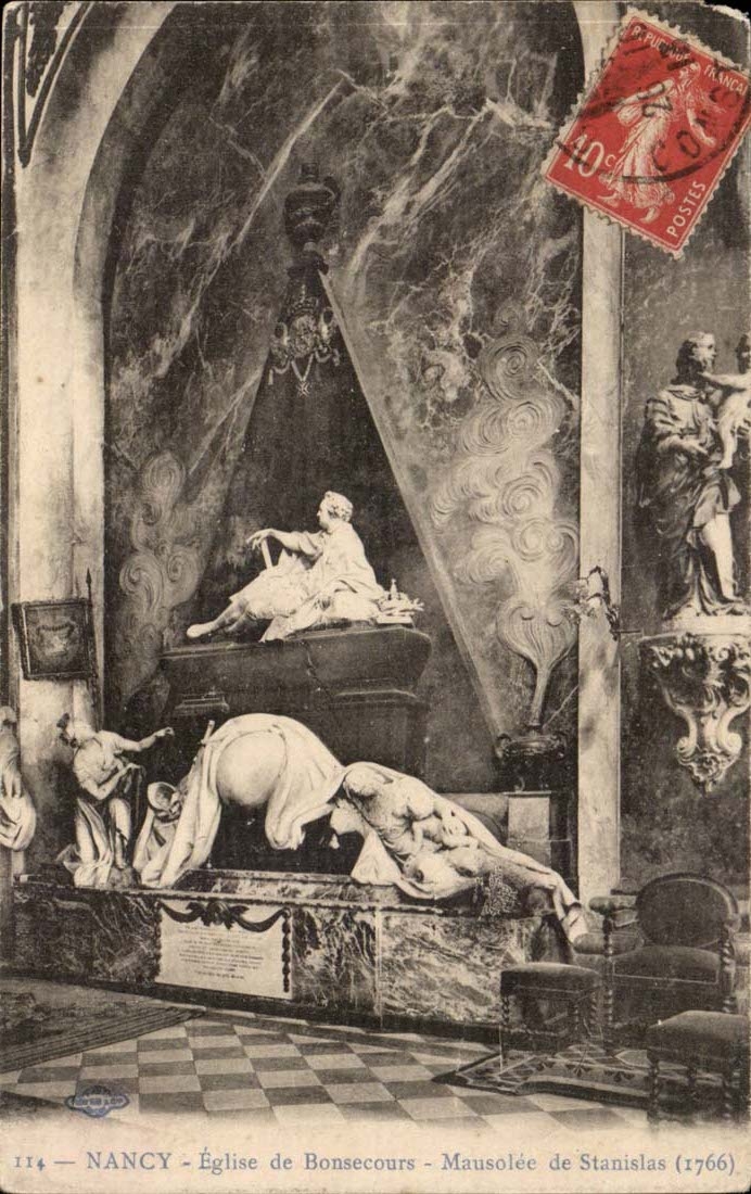 Nancy - Kirche von Bonsecours - Mausoleum von Stanislas (1766)