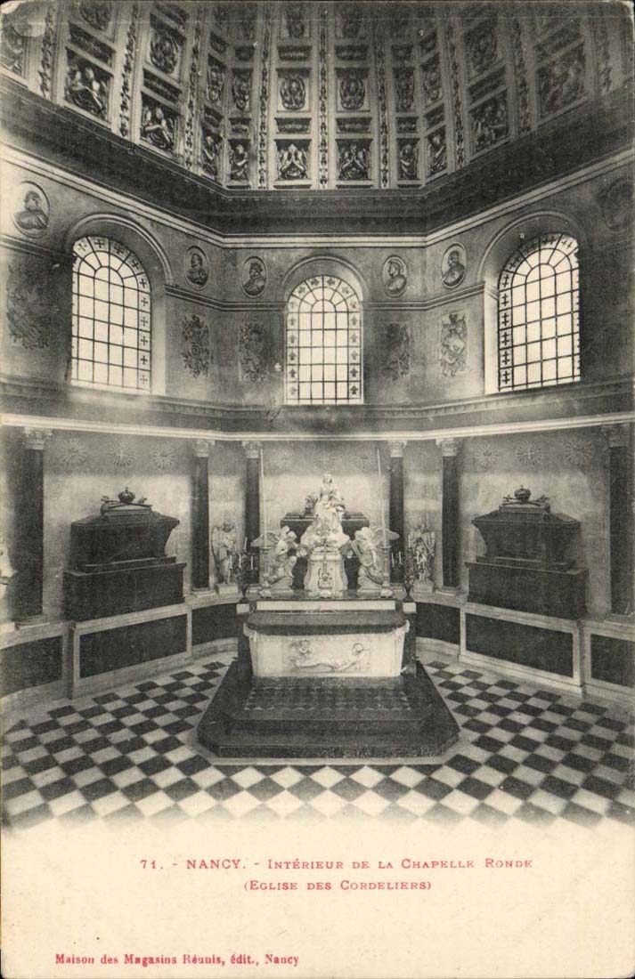 Nancy - Interieur de la Chapelle Rouge Eglise des Cordeliers CPA 