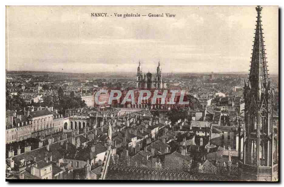 NANCY — Vue générale — Imprimeries Réunies de Nancy - Recto