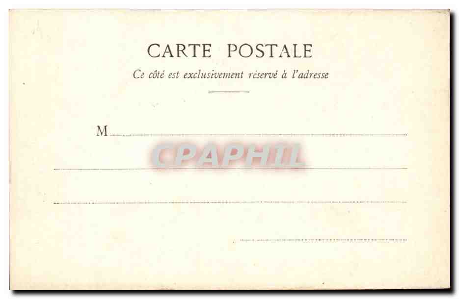 Nancy - Hemicycle de la Carriere et Palais du Gouvernement CPA  — Verso