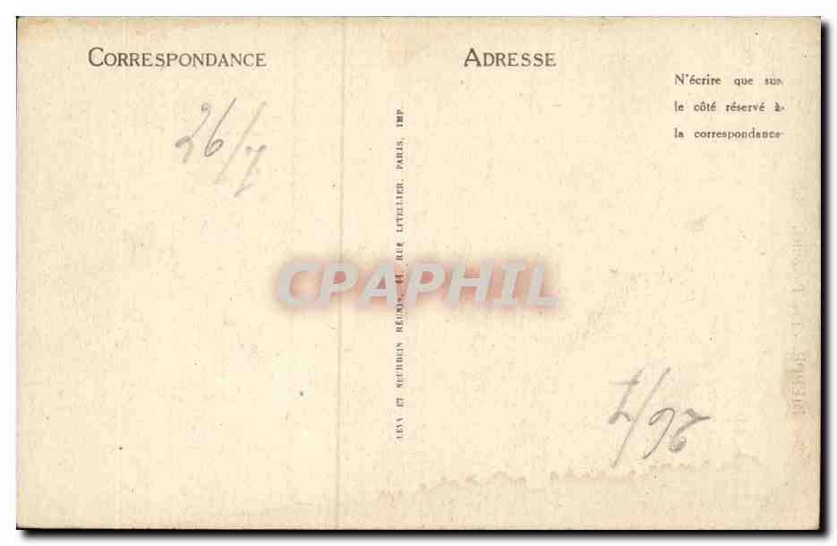 Dieppe - Les Tourelles CPA  — Rückseite
