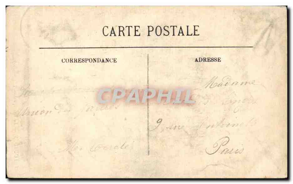 Lourdes CPA La basilique — Verso