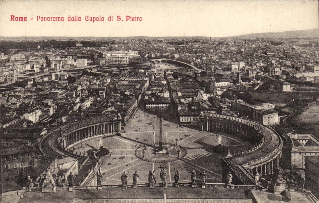 Italie Italia Roma CPA Panorama dalla cupola di S Pietro