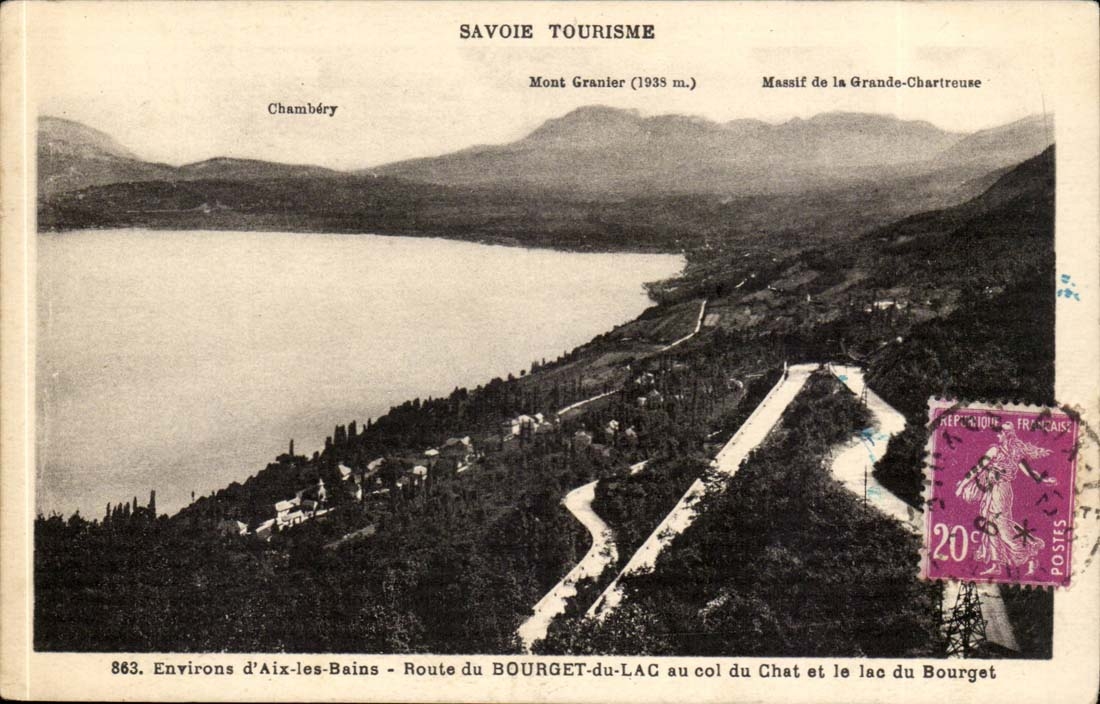 Environs d'Aix-les-Bains — Route du Bourget-du-Lac au col du Chat et le lac du Bourget — Savoie Tourisme