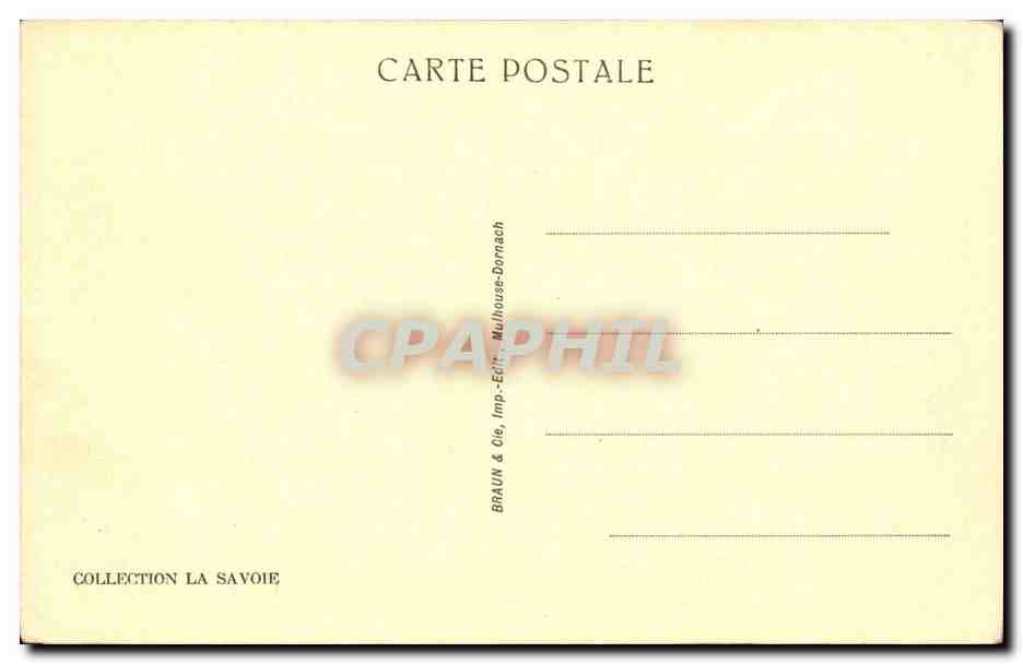 Annecy CPA Les vieilles prisons et le Thiou — Verso