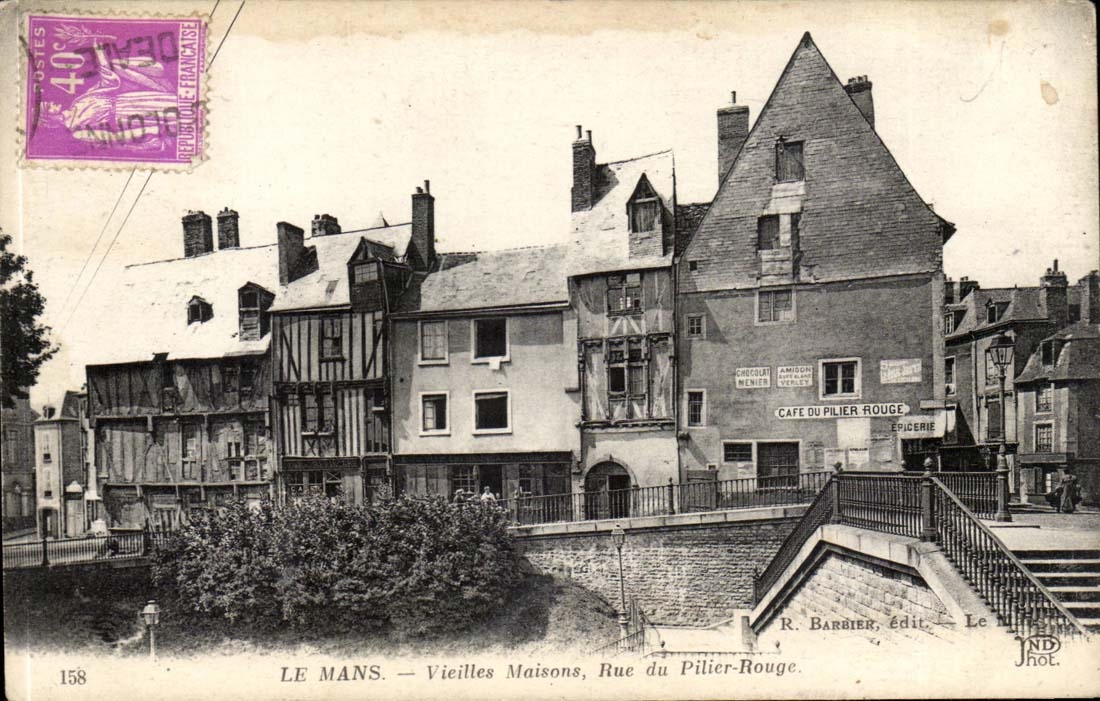 Le Mans - Vieille Maisons Rue du Pilier Rouge - CPA 