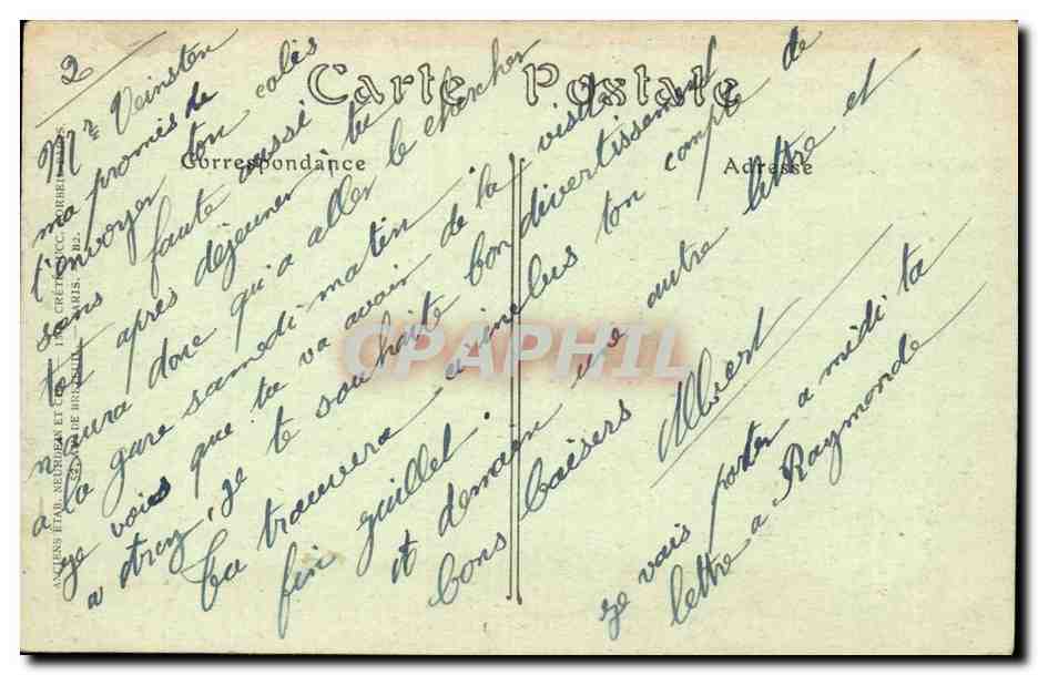Le Mans - Vieille Maisons Rue du Pilier Rouge - CPA  — Rückseite