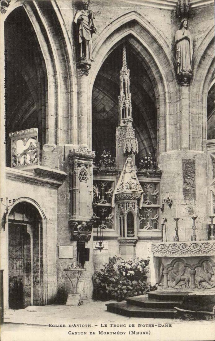 Avioth - Eglise - Le Tronc de Notre dame - CPA 