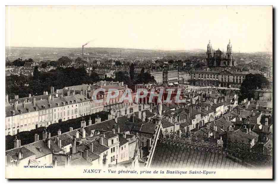 Nancy - Vue Generale prise de la Basilique Saint Epvre - CPA 