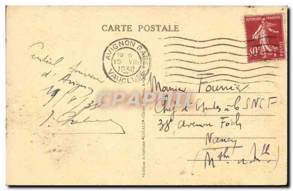 Avignon - Cathedrale Notre Dame des Doms Tombeau de Pape Jean XXII XIV siecle - CPA  — Verso