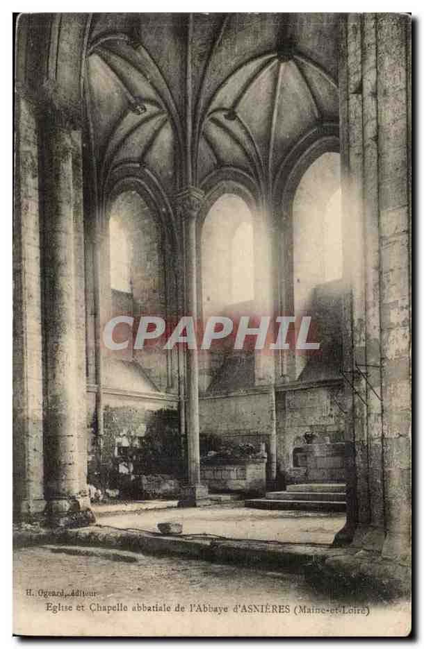 Asnieres - Eglise et Chapelle abbatiale de l'Abbaye CPA 