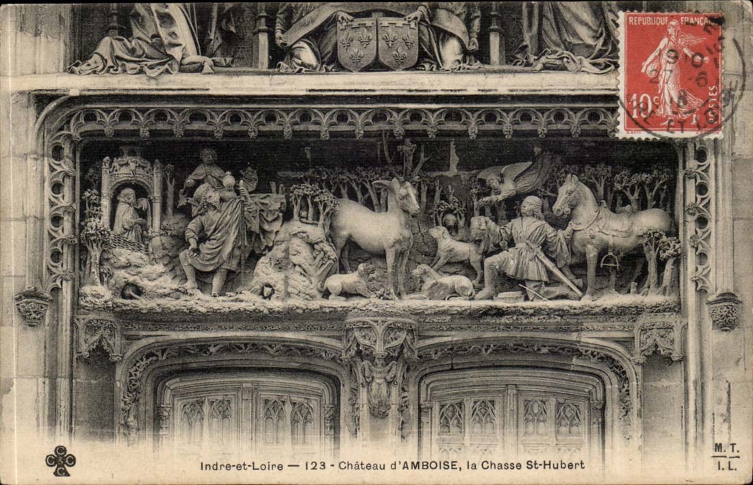 Chateau d'Ambroise La Chasse St Hubert CPA 
