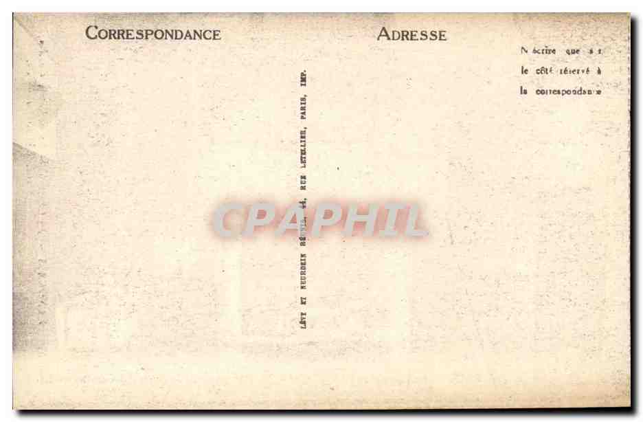 Langeais - Le Chateau - la Salle des Gardes CPA  — Rückseite