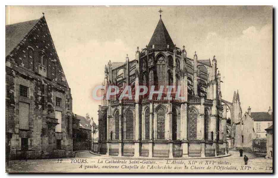 Tours - La Cathedrale Saint Galien - CPA 