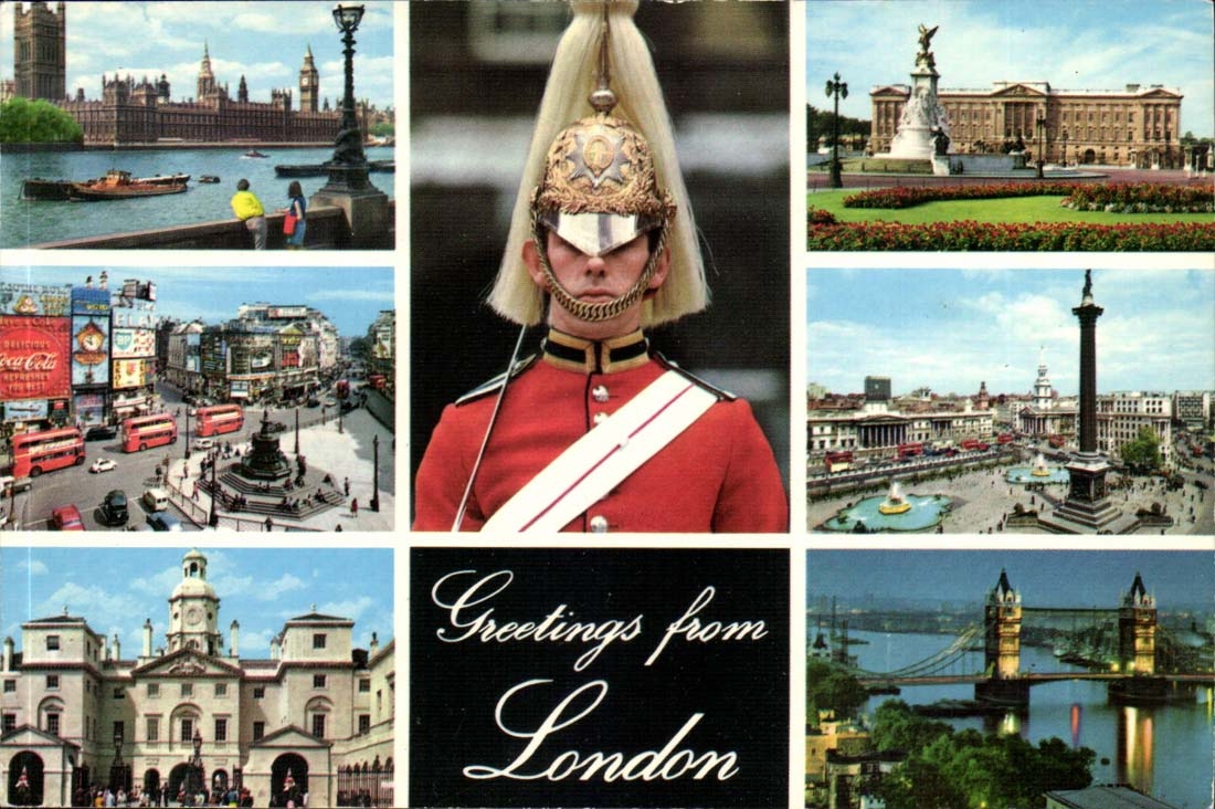 England - Angleterre - Greetings from London - Souvenir - CPA 