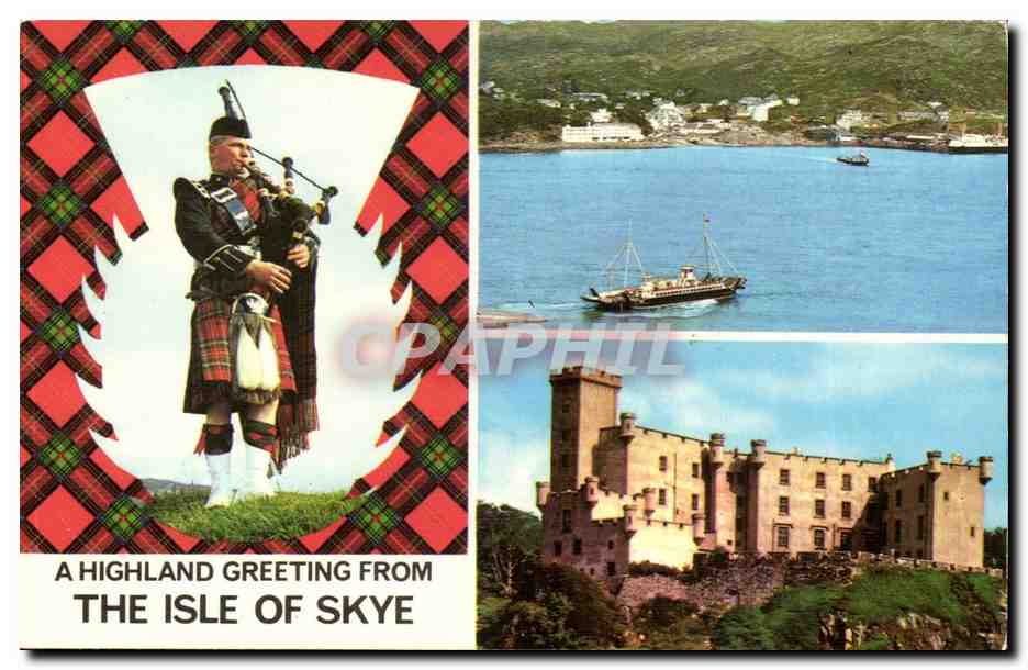 Ecosse - Scotland - A highland Greeting from the Isle of Skye - CPA 