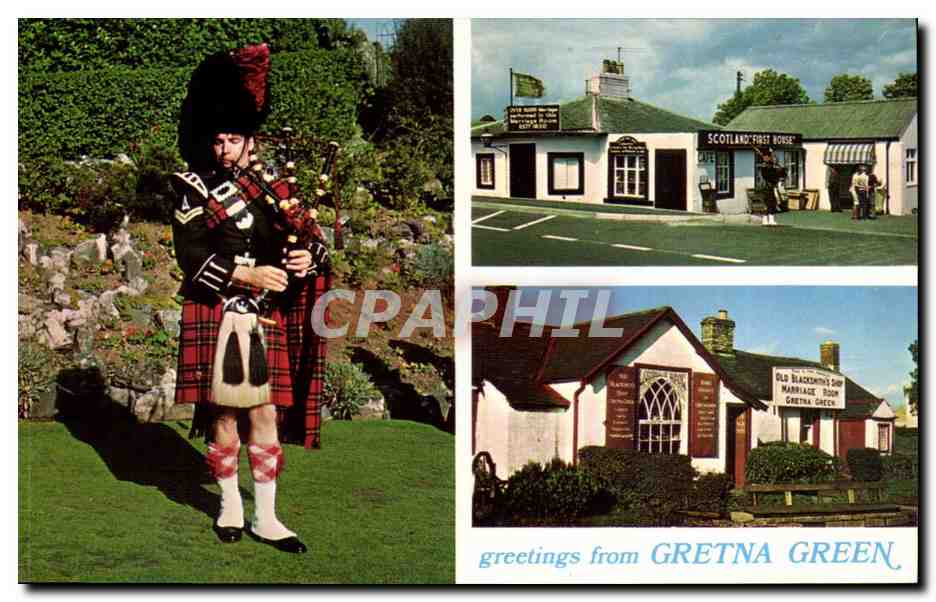Ecosse - Scotland - Greetings from Gretna Green - CPA 