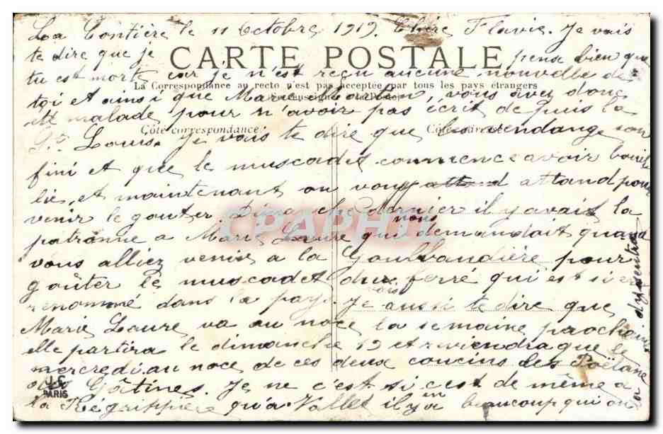Paris 4 - La Bastile et la Colonne de Juillet- CPA  — Rückseite