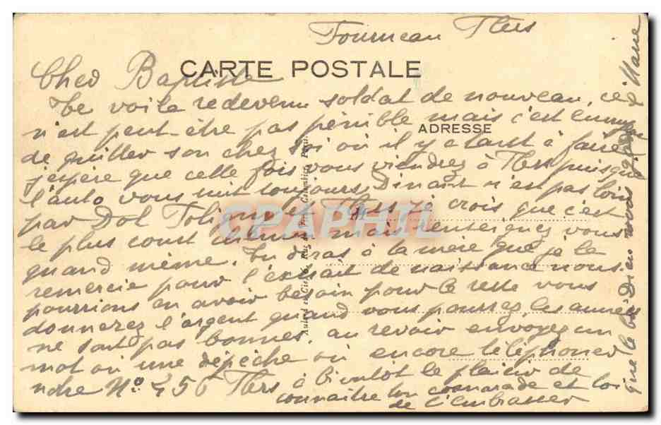 CPA Chapelle de la maison mere des filles de la charite 140 rue du Bac Paris — Rückseite