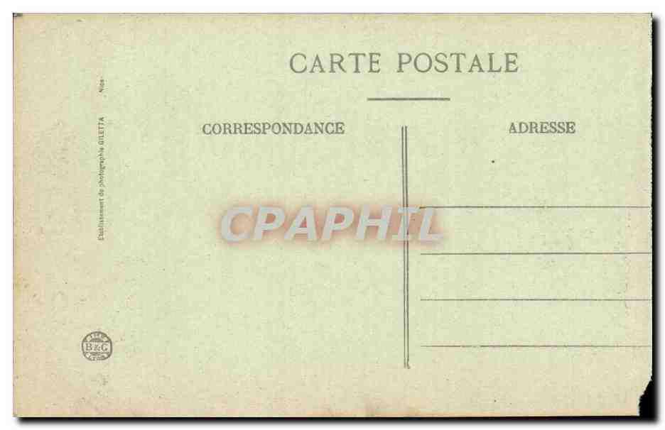 Nice CPA Plage promenade des anglais et palais de la jetee — Rückseite