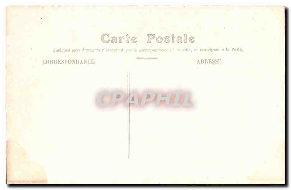 Toulouse CPA La Garonne et l'Ariege et statue d'aRmand Sylvestre — Rückseite