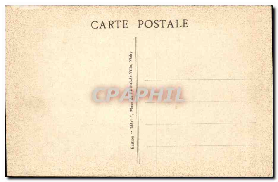 L'Auvergne Pittoresque — Près de la Plage du Lac Chambron, La Grande Forêt de Sapins — Idéal, n° 3389 — Rückseite